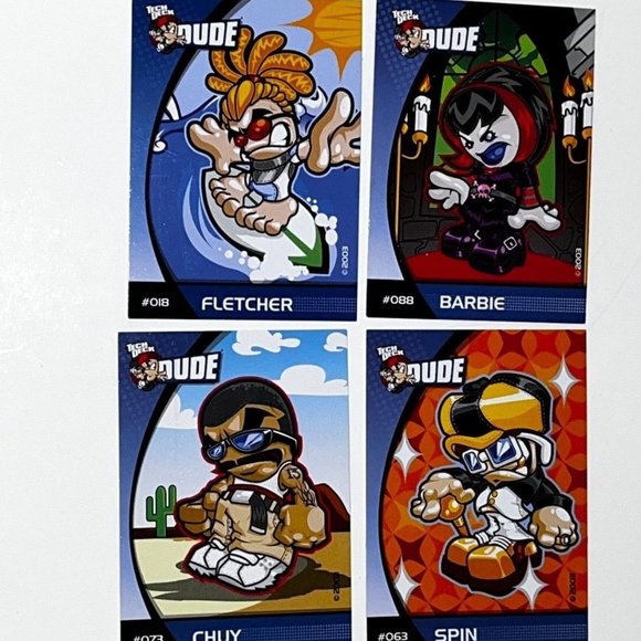 *RARE* Official Tech Deck Dudes Vintage 2003 Collector Trading Cards (Lot of 4) - Picture 1 of 3